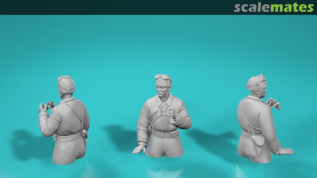 Boxart WWII Japanese Tank Crew - Bust (Half Figure) - Version 3b 99202627-72 EMP3d Boxart WWII Japanese Tank Crew - Bust (Half Figure) - Version 3b 99202627-72 EMP3d