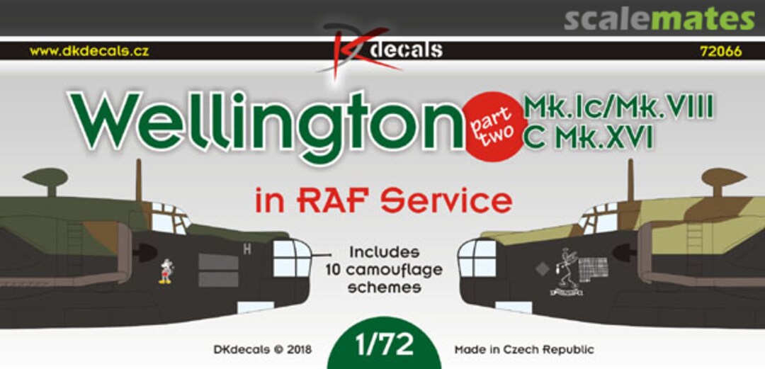 Boxart Wellington in RAF Service Part Two 72066 DK Decals Boxart Wellington in RAF Service Part Two 72066 DK Decals