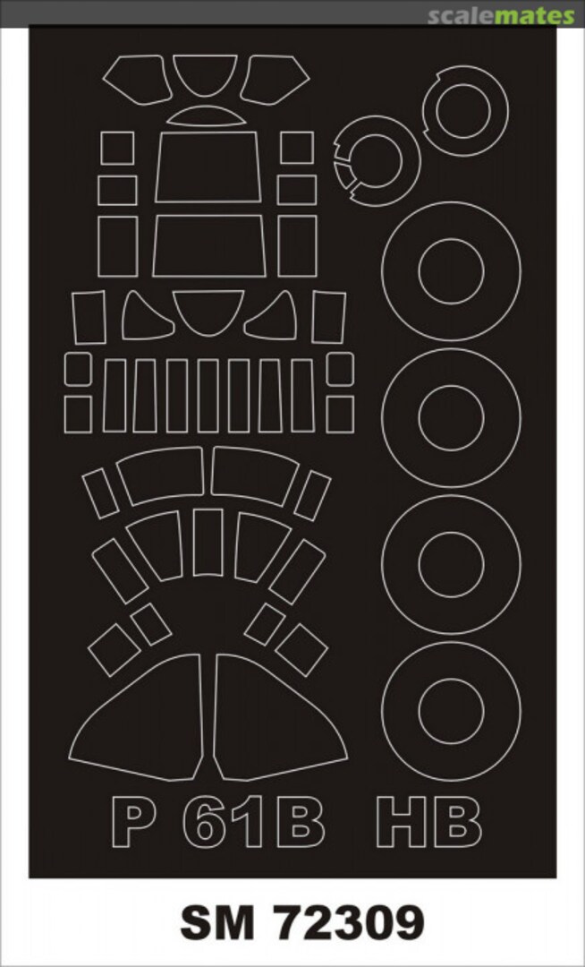 Boxart Northrop P-61B Black Widow SM72309 Montex Boxart Northrop P-61B Black Widow SM72309 Montex