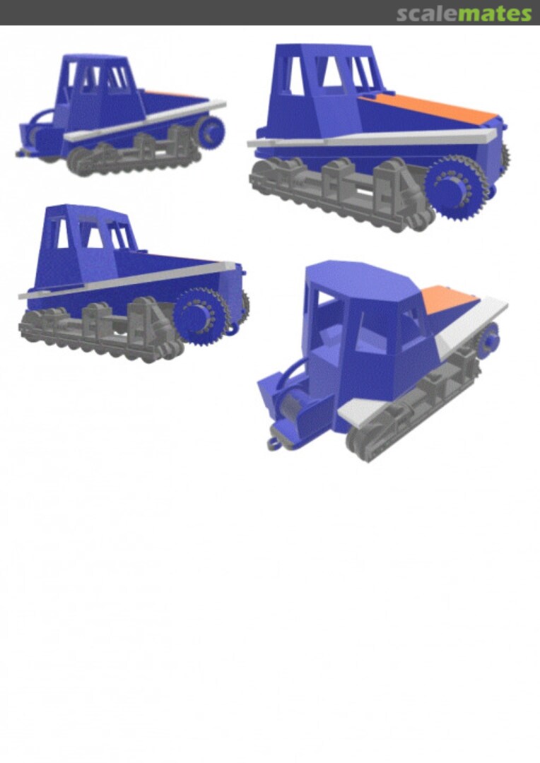 Boxart Talus tracked beach tractor 3d print db76014 Dragonbadger Models