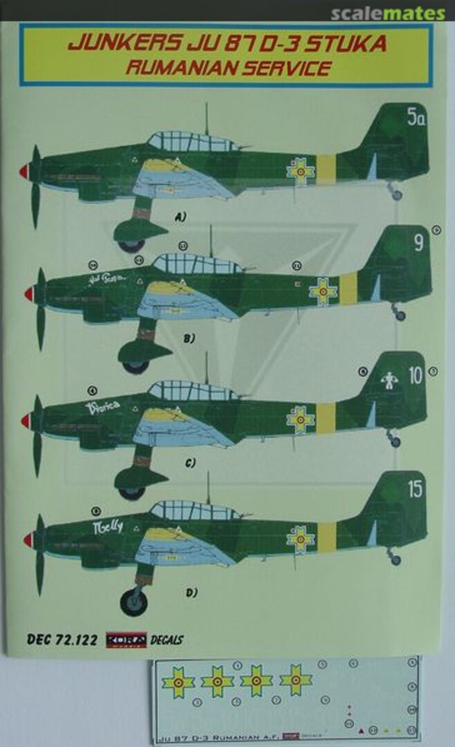 Boxart Junkers Ju 87 D-3 Stuka DEC72122 Kora Models Boxart Junkers Ju 87 D-3 Stuka DEC72122 Kora Models