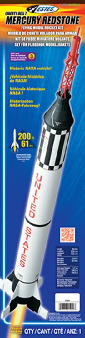 Boxart Mercury Redstone 1921 Estes Industries Inc Boxart Mercury Redstone 1921 Estes Industries Inc