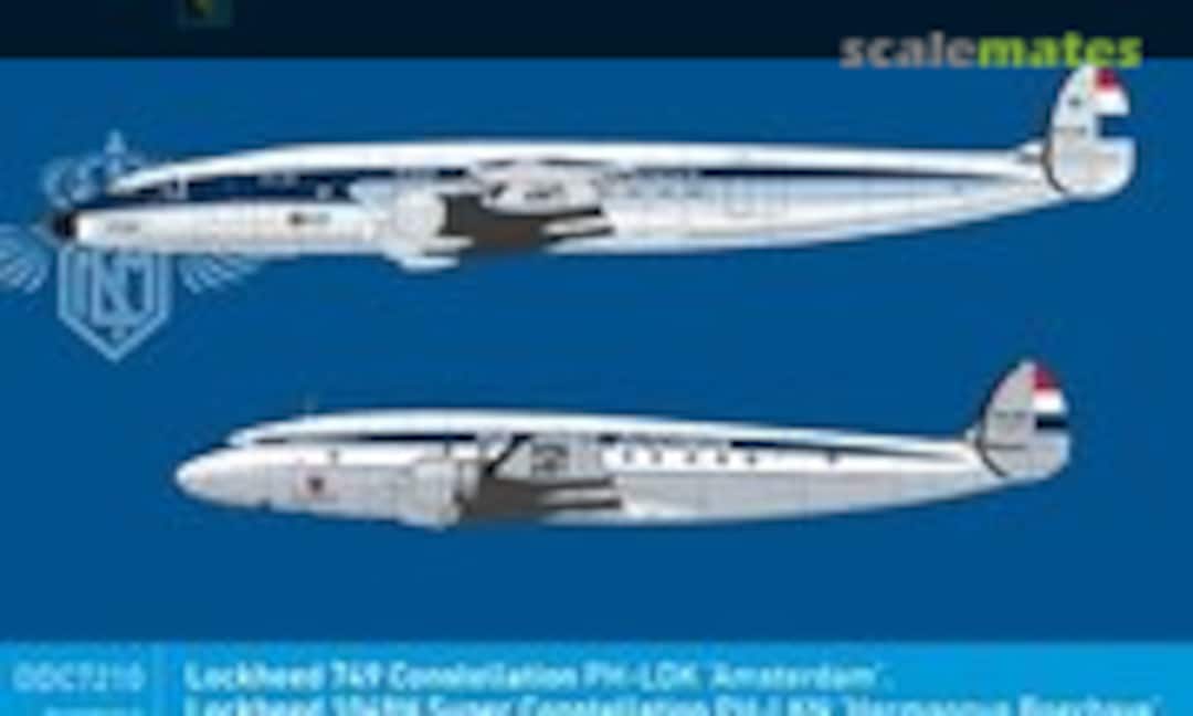 1:72 Lockheed 749 Constellation PH-LDK 'Amsterdam'. Lockheed 1049H Super Constellation PH-LKN 'Hermannus Boerhave'. (Dutch Decal DDC7210) DDC7210