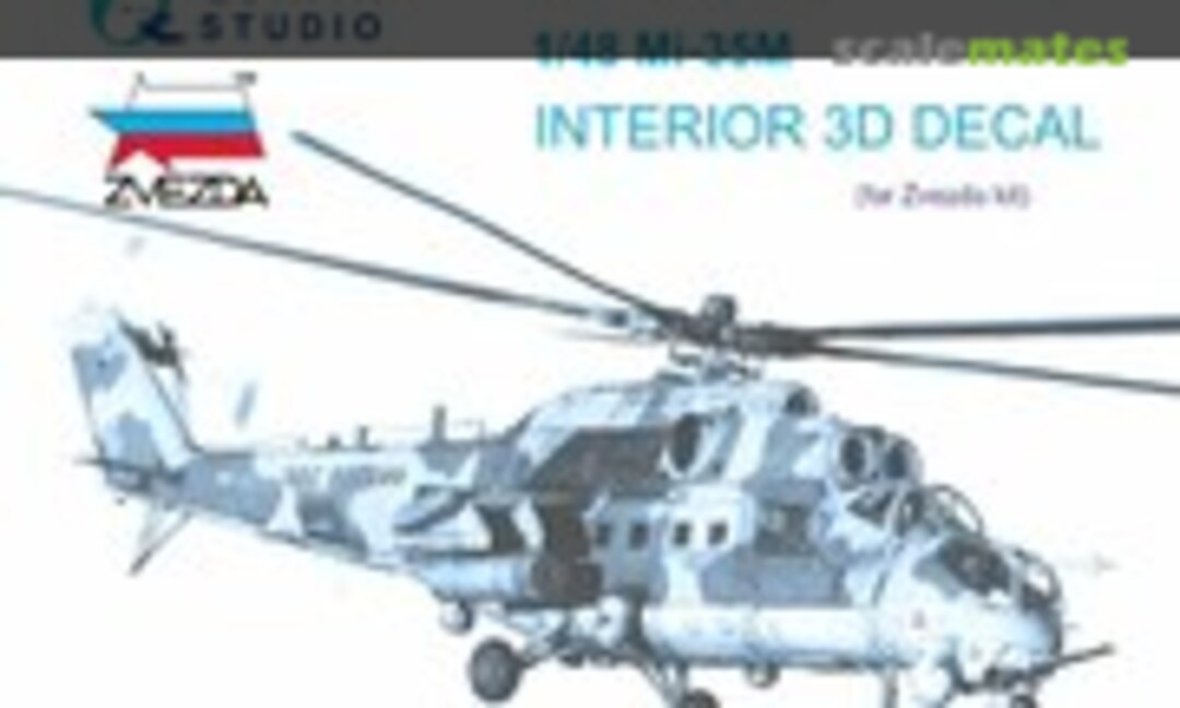 1:48 Mi-35M interior 3D decals (small version) (Quinta Studio QDS-48295) QDS-48295