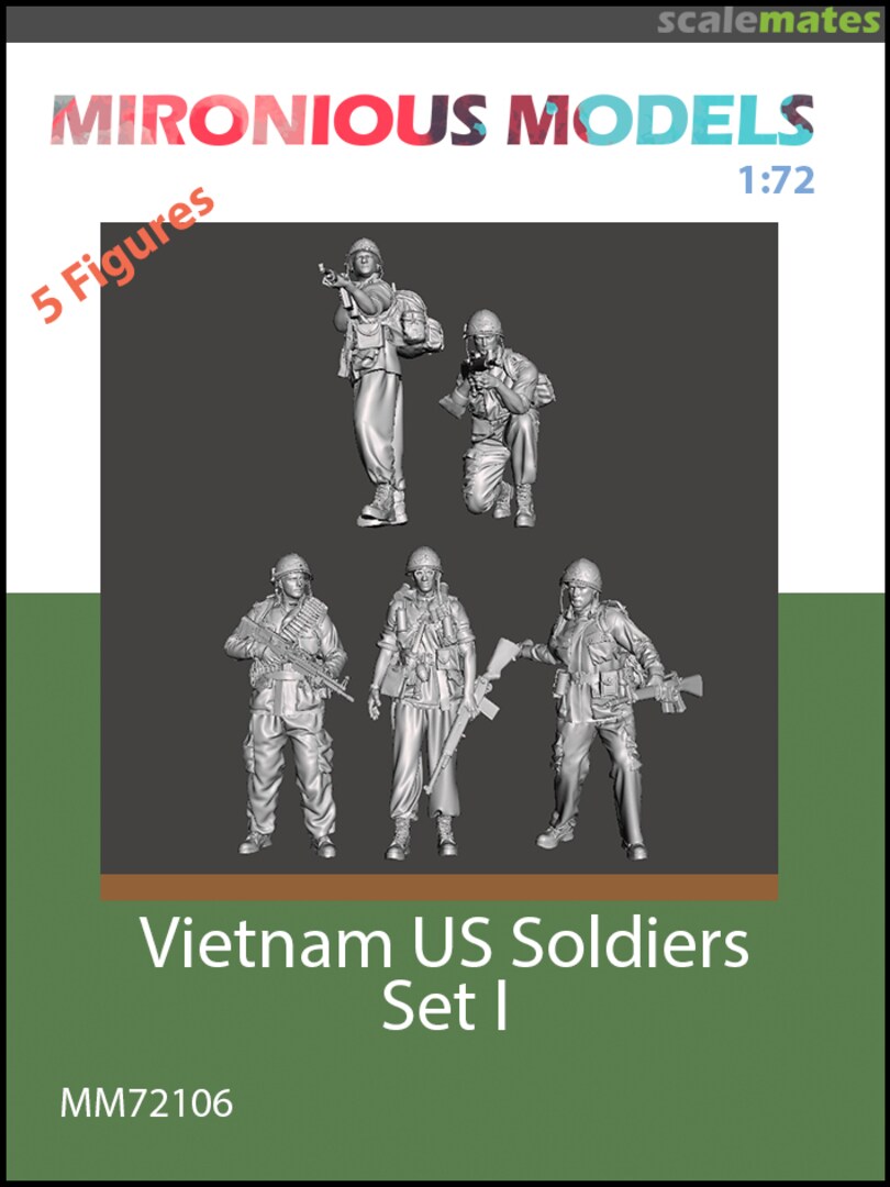 Boxart Vietnam US Soldiers Set I MM72106 Mironious Models Boxart Vietnam US Soldiers Set I MM72106 Mironious Models