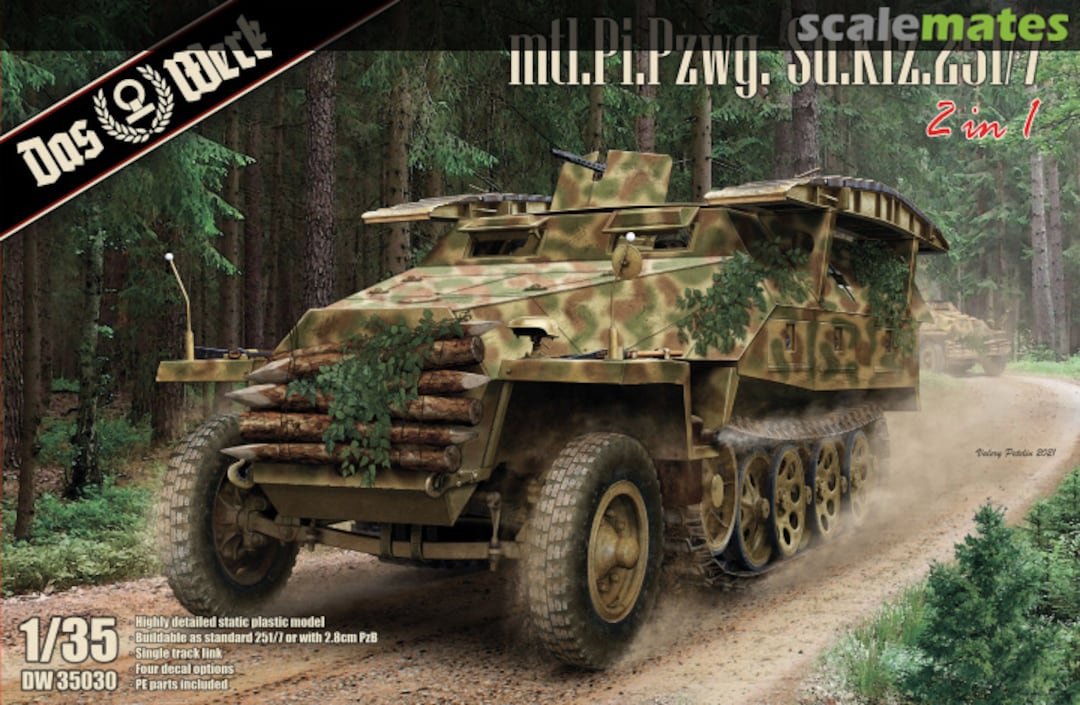 Boxart Mtl. Pi. Pzwg. Sd.Kfz. 251/7 Ausf. D DW35030 Das Werk Boxart Mtl. Pi. Pzwg. Sd.Kfz. 251/7 Ausf. D DW35030 Das Werk