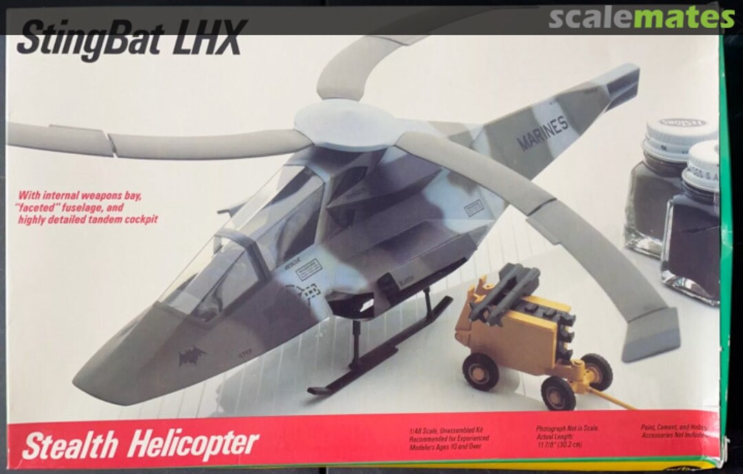 Boxart StingBat LHX 635 Testors Boxart StingBat LHX 635 Testors
