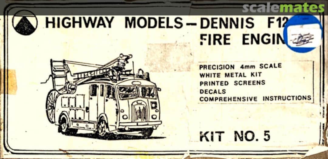 Boxart Dennis F12 5 Highway Models Boxart Dennis F12 5 Highway Models