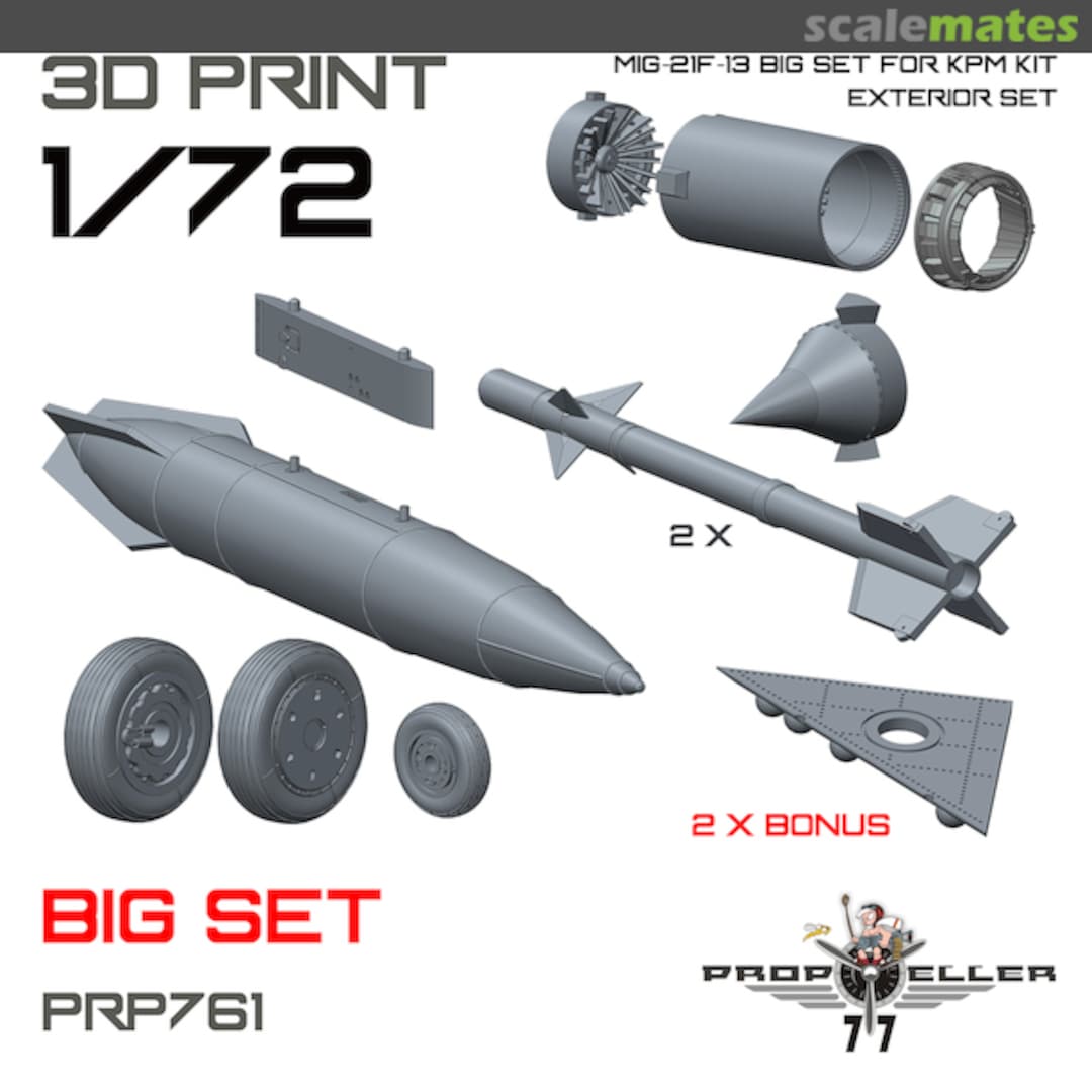 Boxart MIG-21F-13 BIG SET– exterior set PRP761 77 Propeller Boxart MIG-21F-13 BIG SET– exterior set PRP761 77 Propeller