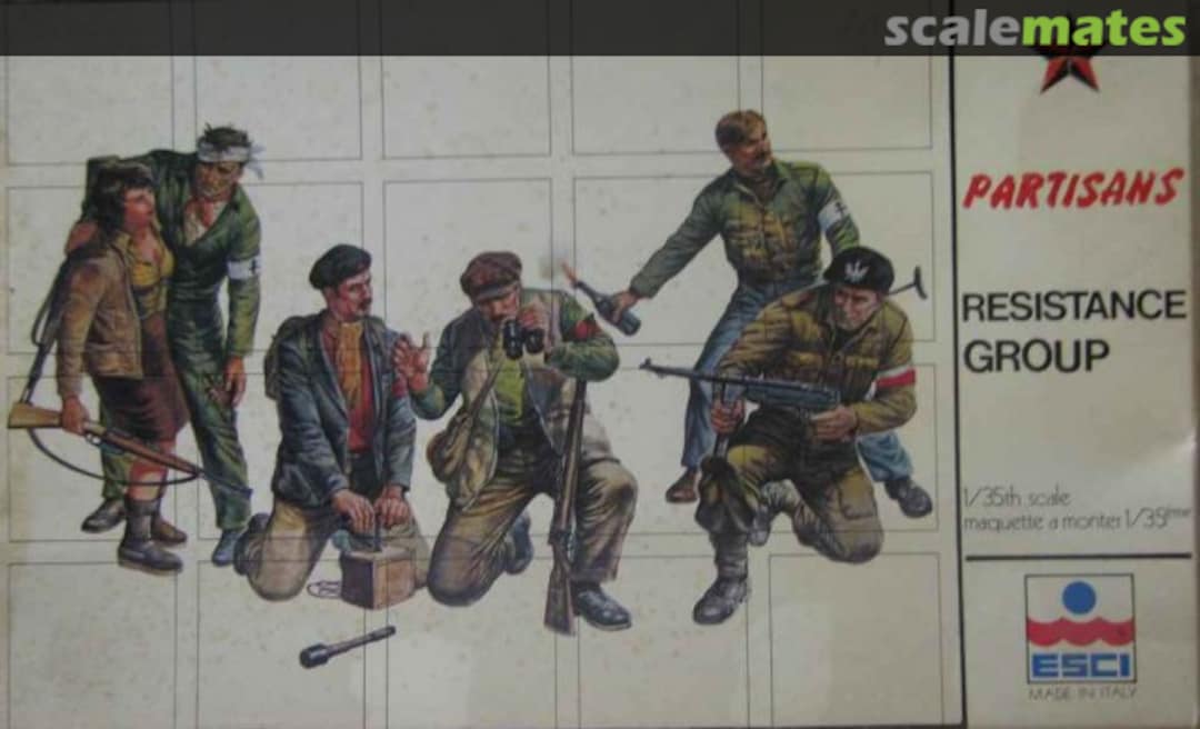 Boxart Partisans Resistance Group 5009 ESCI Boxart Partisans Resistance Group 5009 ESCI