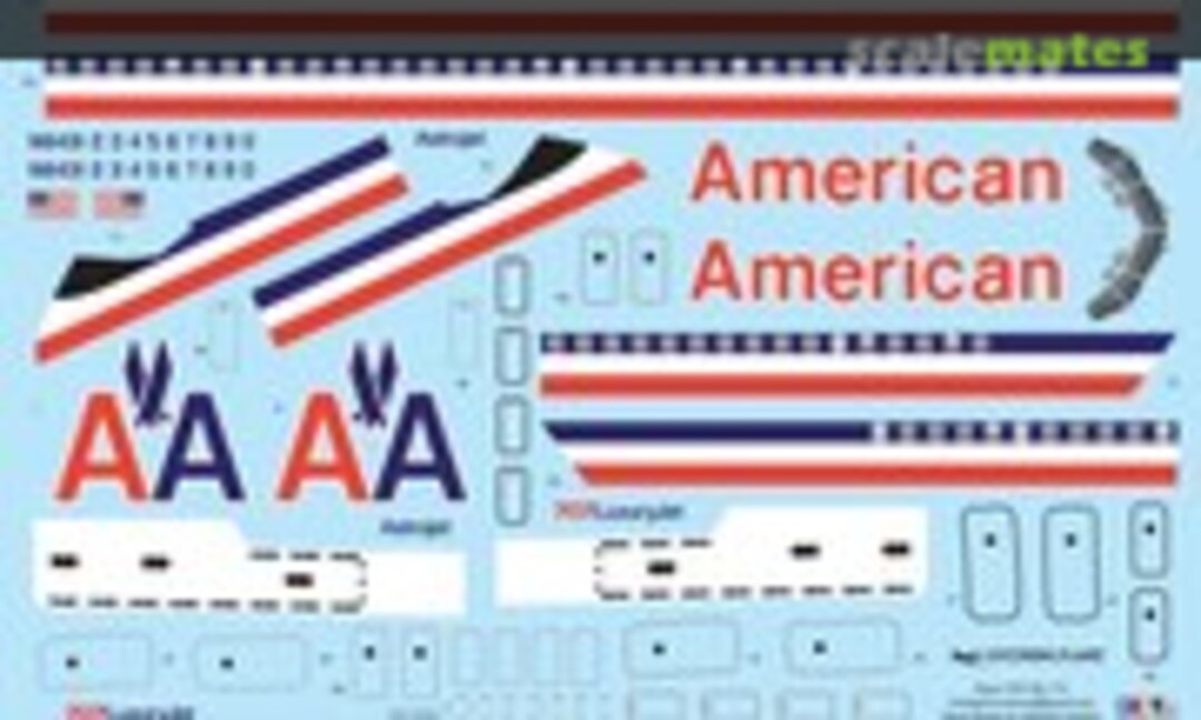 1:72 707-323B American Airlines (Final) (Vintage Flyer Decals VFD072-172) VFD072-172