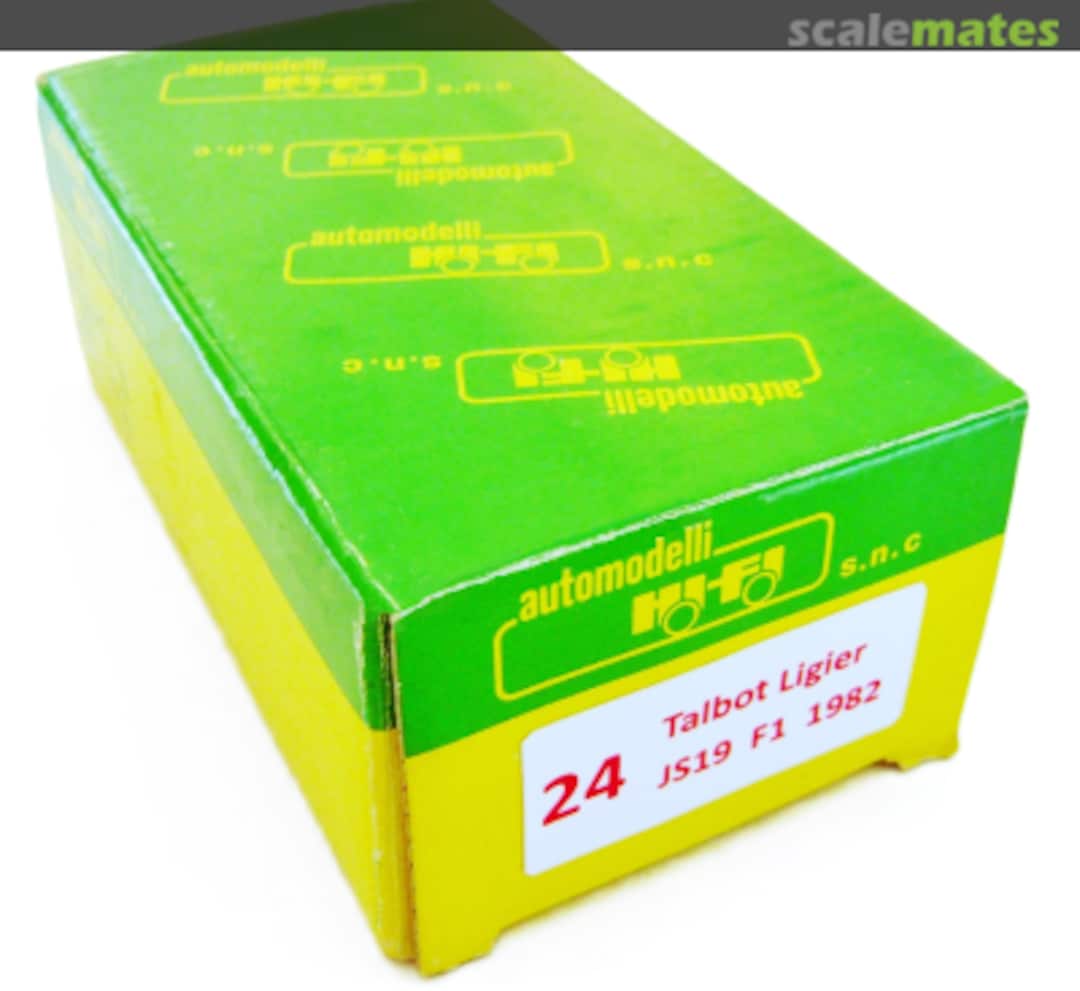 Boxart Talbot Ligier JS19 F.1 - 1982 24 Hi Fi Automodelli Boxart Talbot Ligier JS19 F.1 - 1982 24 Hi Fi Automodelli