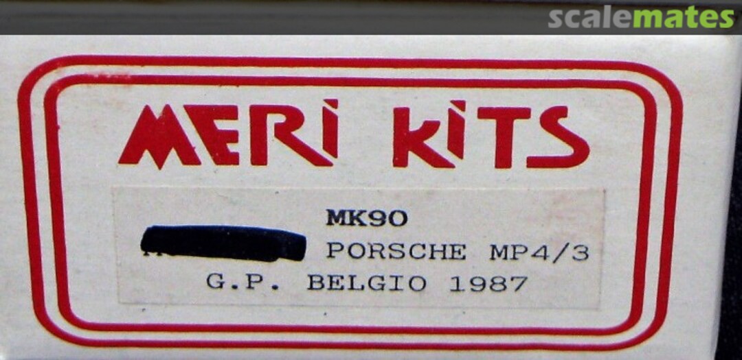Boxart McLaren MP4/3 F1 MK90 Meri Kits Boxart McLaren MP4/3 F1 MK90 Meri Kits