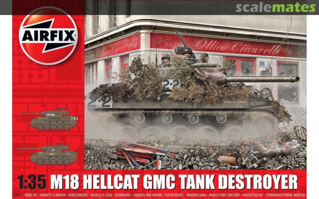 Boxart M18 Hellcat A1371 Airfix Boxart M18 Hellcat A1371 Airfix
