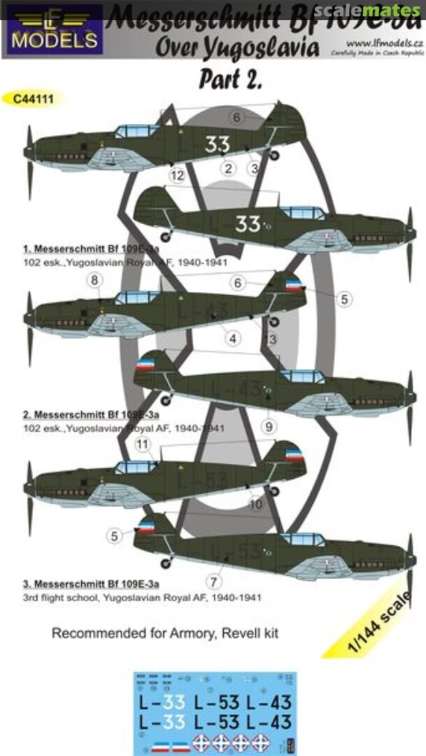 Boxart Messerschmitt Bf 109E-3a C44111 LF Models