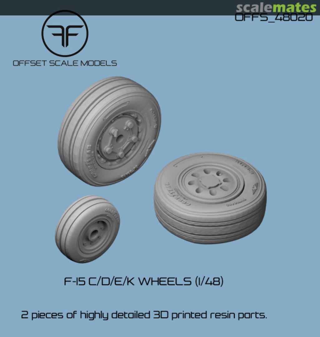 Boxart F-15 C/D/E/K Wheels OFFS_48020 Offset Scale Models Boxart F-15 C/D/E/K Wheels OFFS_48020 Offset Scale Models