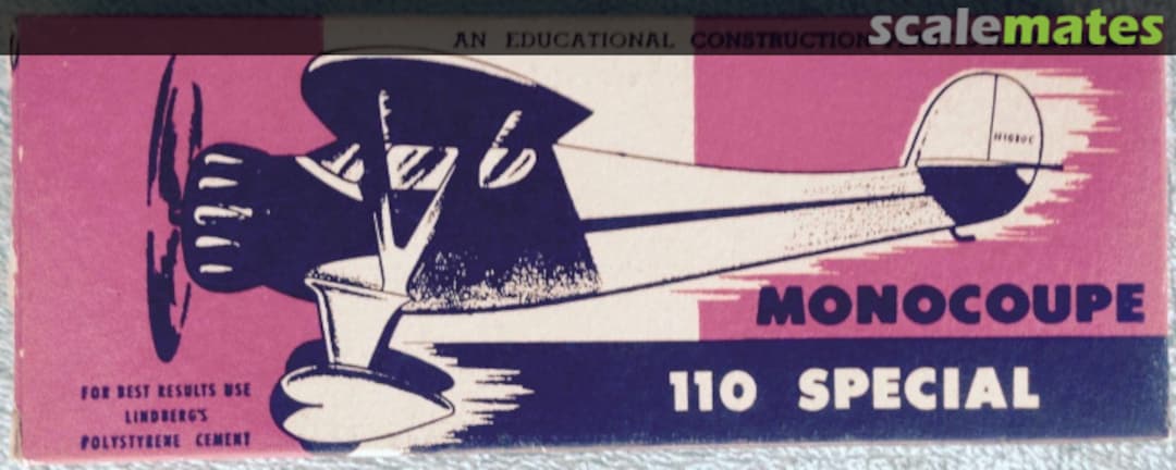 Boxart Monocoupe 25-305 Lindberg Boxart Monocoupe 25-305 Lindberg