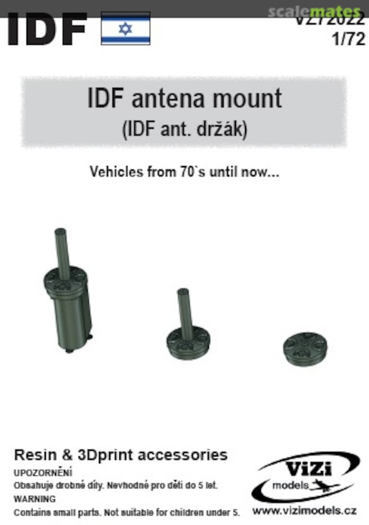 Boxart IDF – antena mount (vehicles from 70`s until now) VZ72022 ViZi models Boxart IDF – antena mount (vehicles from 70`s until now) VZ72022 ViZi models
