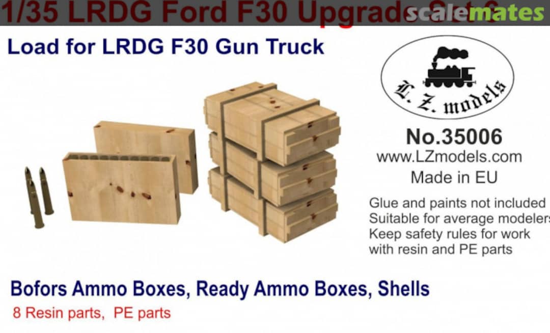 Boxart LRDG Ford F30 Upgrade set 6 35006 L.Z. Models Boxart LRDG Ford F30 Upgrade set 6 35006 L.Z. Models