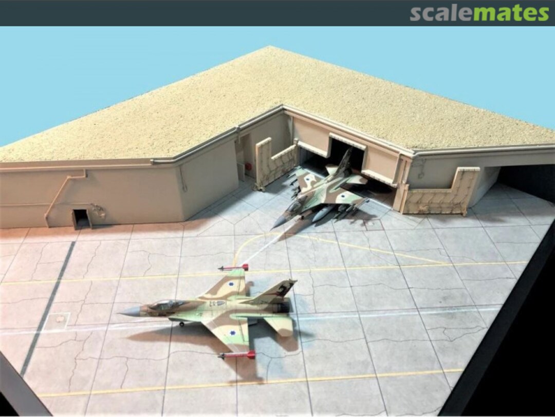 Boxart Built Large IDF/AF Hardened Aircraft Shelter 1449991 Noy's Miniatures