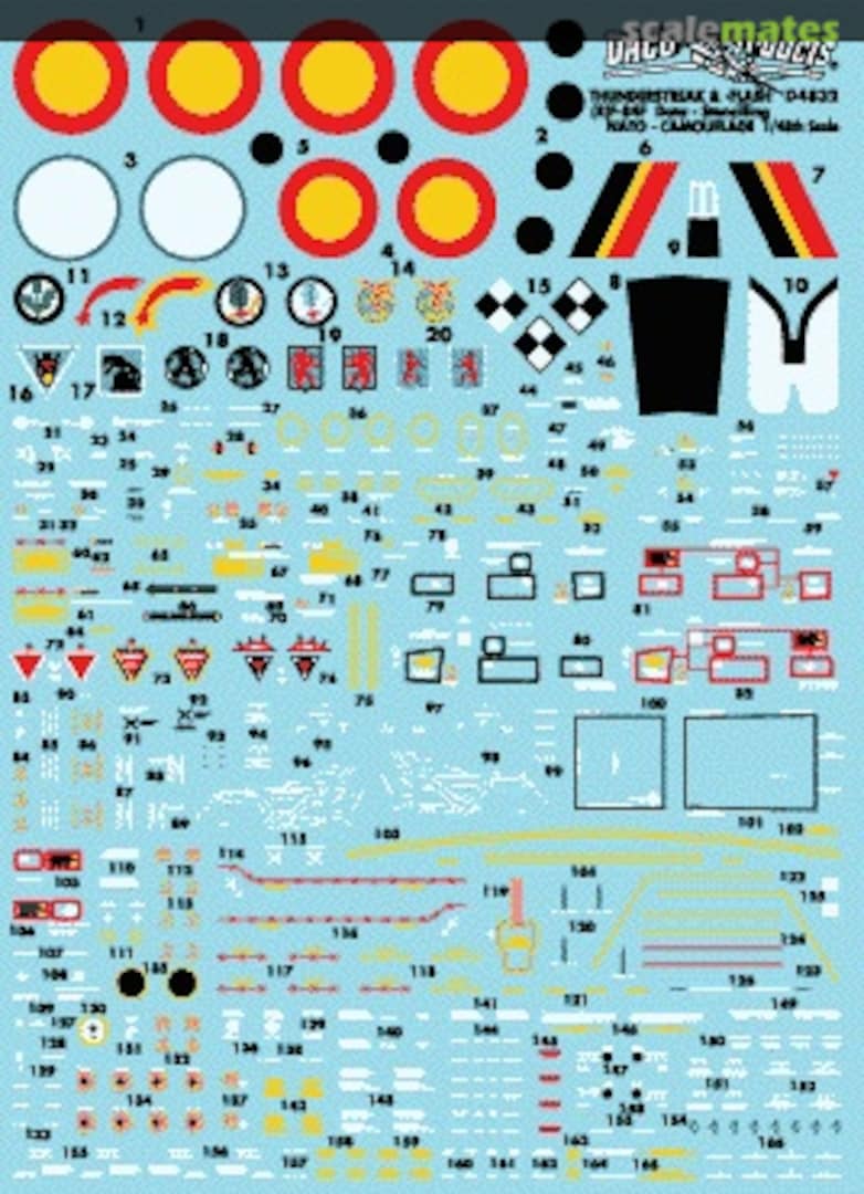Boxart (R)F-84F NATO Camouflage scheme Stencilling DCD7232 Daco Products Boxart (R)F-84F NATO Camouflage scheme Stencilling DCD7232 Daco Products