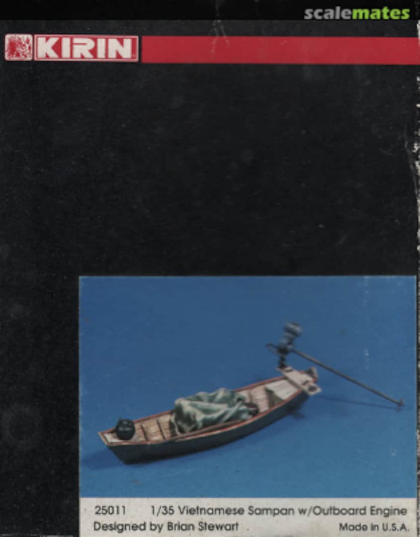 Boxart Vietnamese Sampan w/outboard engine 25011 KIRIN Boxart Vietnamese Sampan w/outboard engine 25011 KIRIN