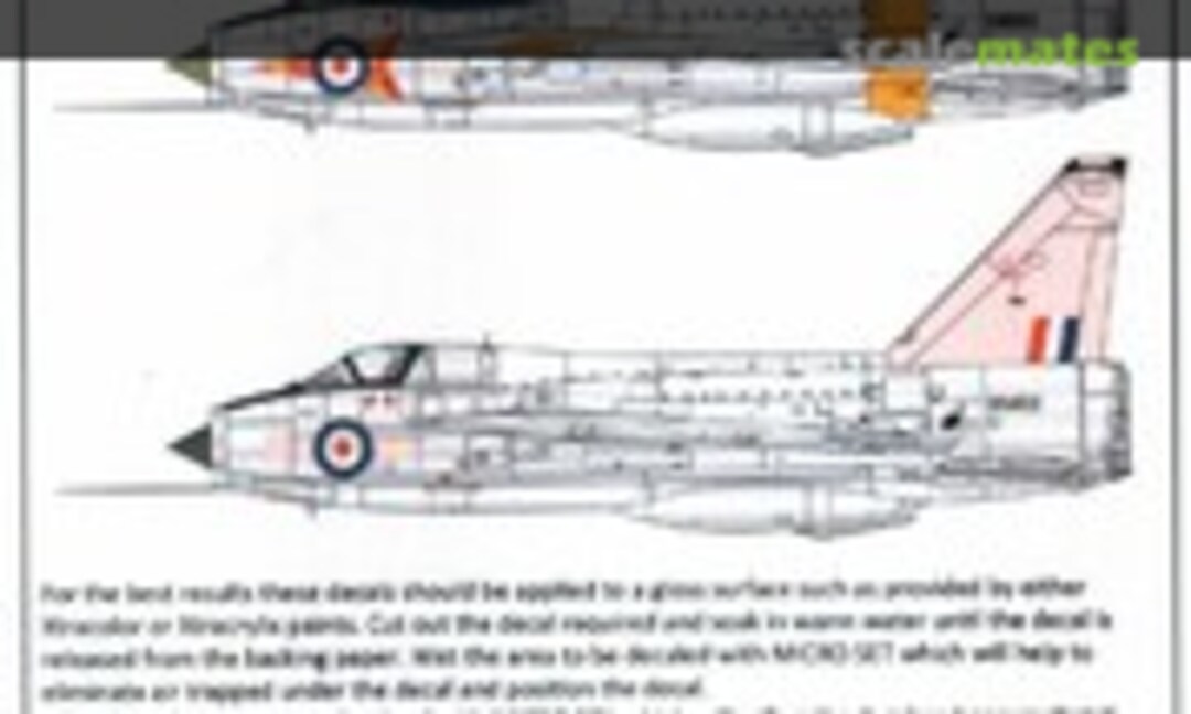 1:72 EE/BAC Lightning T.4/T.5 (Xtradecal X72200) X72200