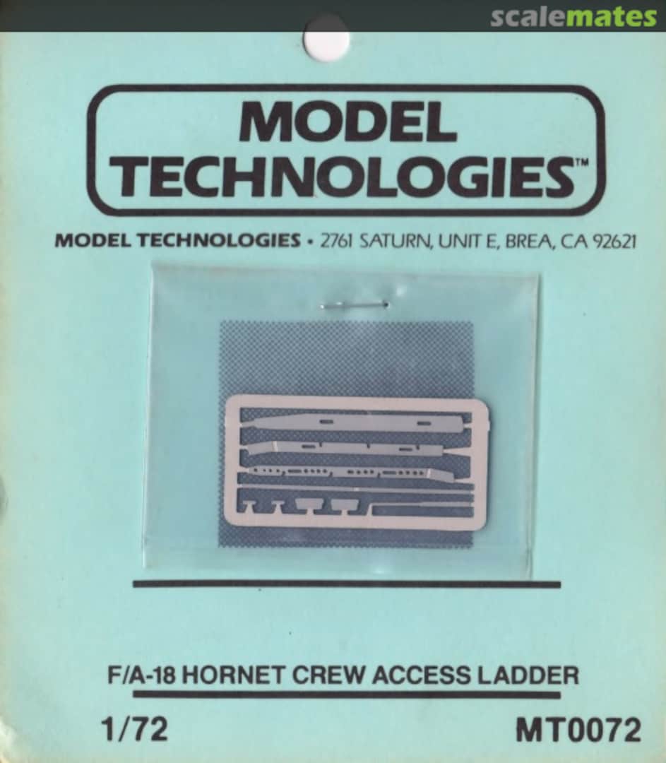 Boxart F/A-18 Hornet - Crew Access Ladder MT0072 Model Technologies Boxart F/A-18 Hornet - Crew Access Ladder MT0072 Model Technologies