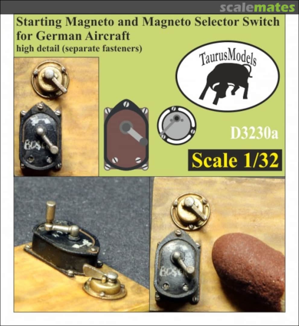 Boxart Starting Magneto and Magneto Selector Switch for German Aircraft D3230a Taurus Models Boxart Starting Magneto and Magneto Selector Switch for German Aircraft D3230a Taurus Models