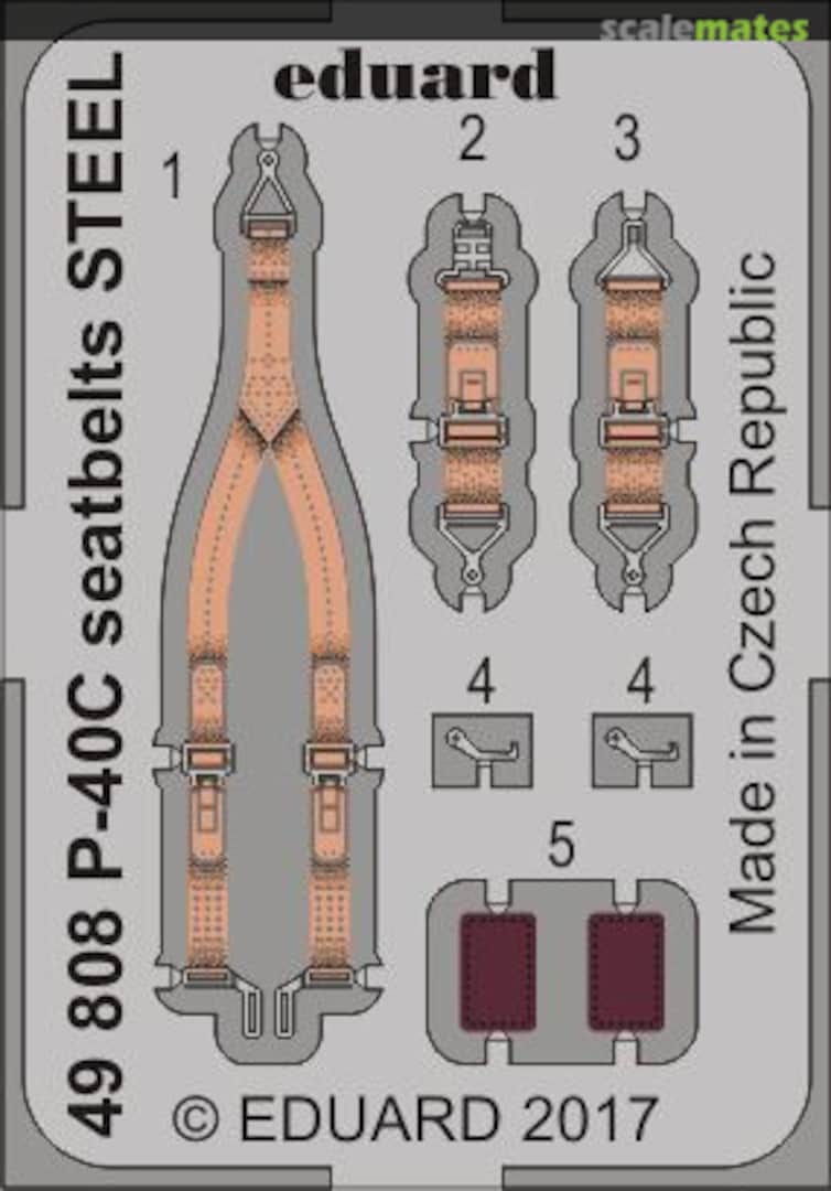 Boxart P-40C seatbelts 49808 Eduard Boxart P-40C seatbelts 49808 Eduard
