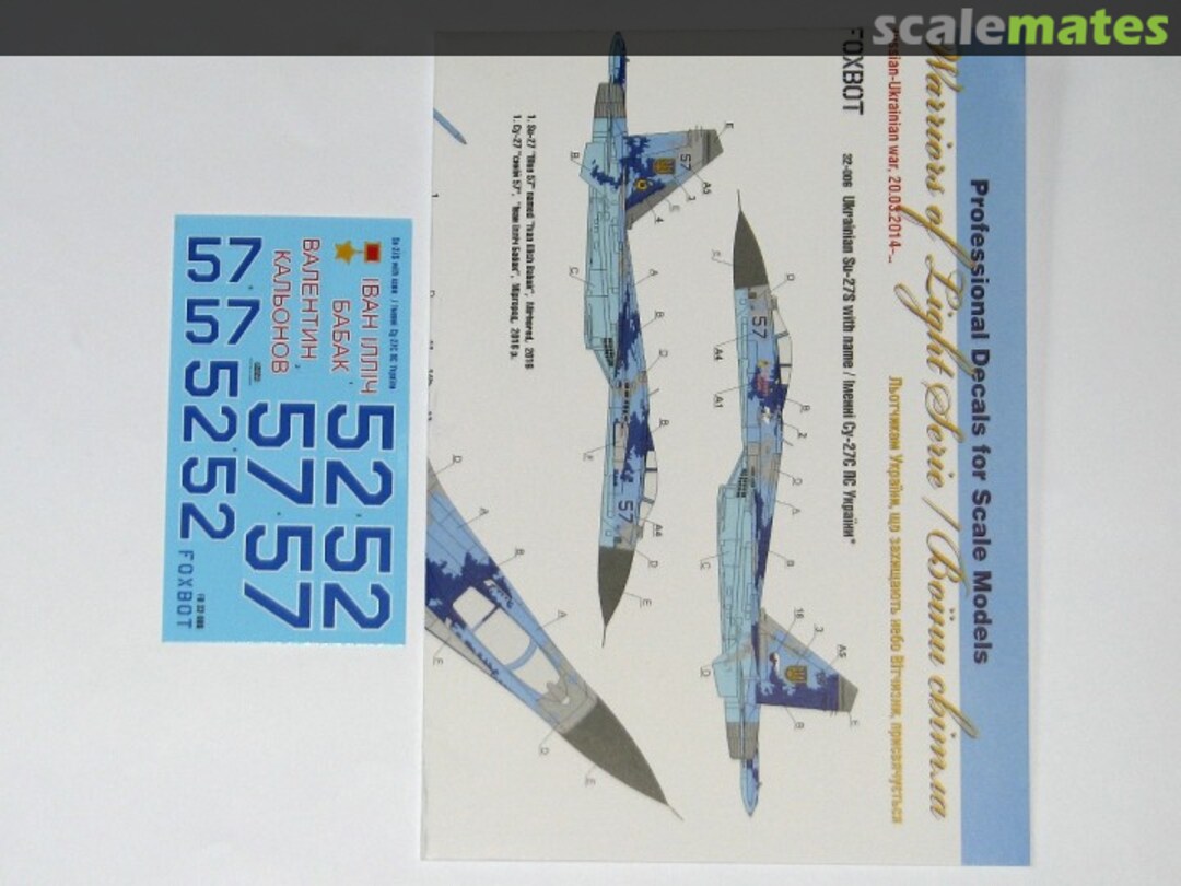 Boxart Sukhoi Su-27 with Name 32-006 Foxbot Boxart Sukhoi Su-27 with Name 32-006 Foxbot
