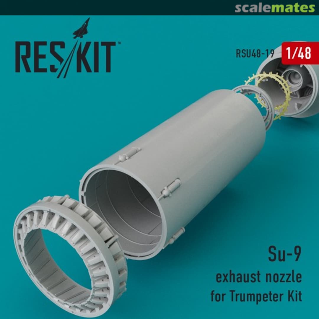 Boxart Su-9 exhaust nozzle RSU48-0019 ResKit Boxart Su-9 exhaust nozzle RSU48-0019 ResKit