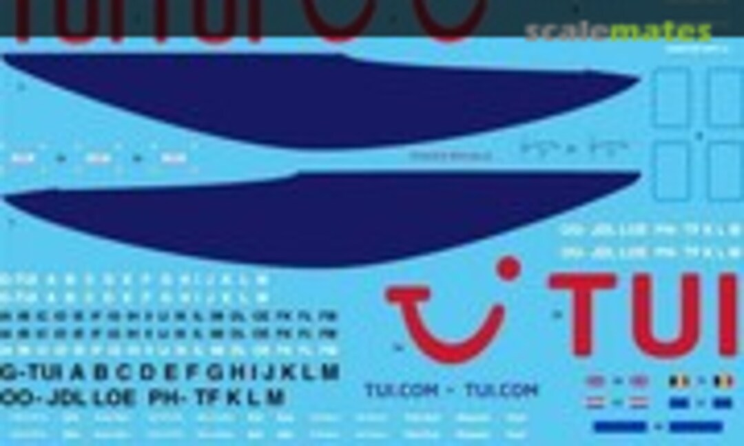 1:144 TUI Boeing 787-8/9 Dreamliner (26 Decals STS44317)