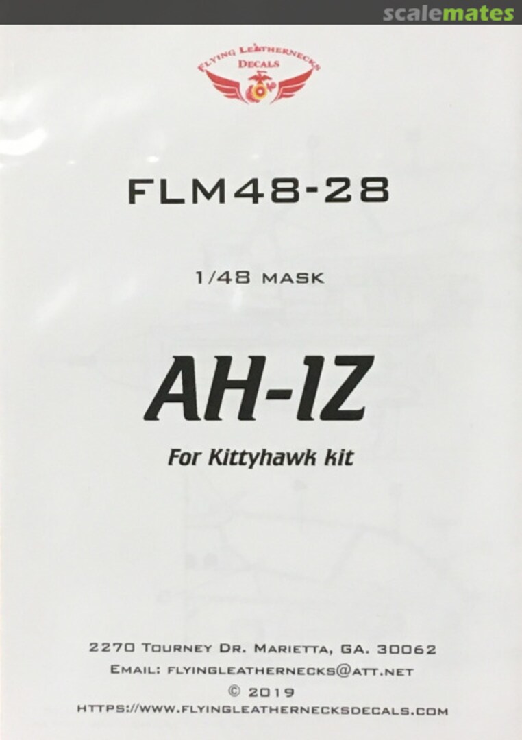 Boxart AH-1Z Viper - Mask FLM48-28 Flying Leathernecks Boxart AH-1Z Viper - Mask FLM48-28 Flying Leathernecks