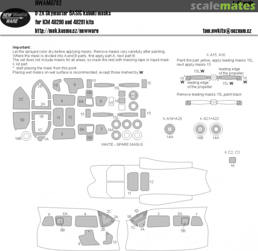 Boxart O-2 Skymaster BASIC kabuki masks NWAM0782 New Ware Boxart O-2 Skymaster BASIC kabuki masks NWAM0782 New Ware