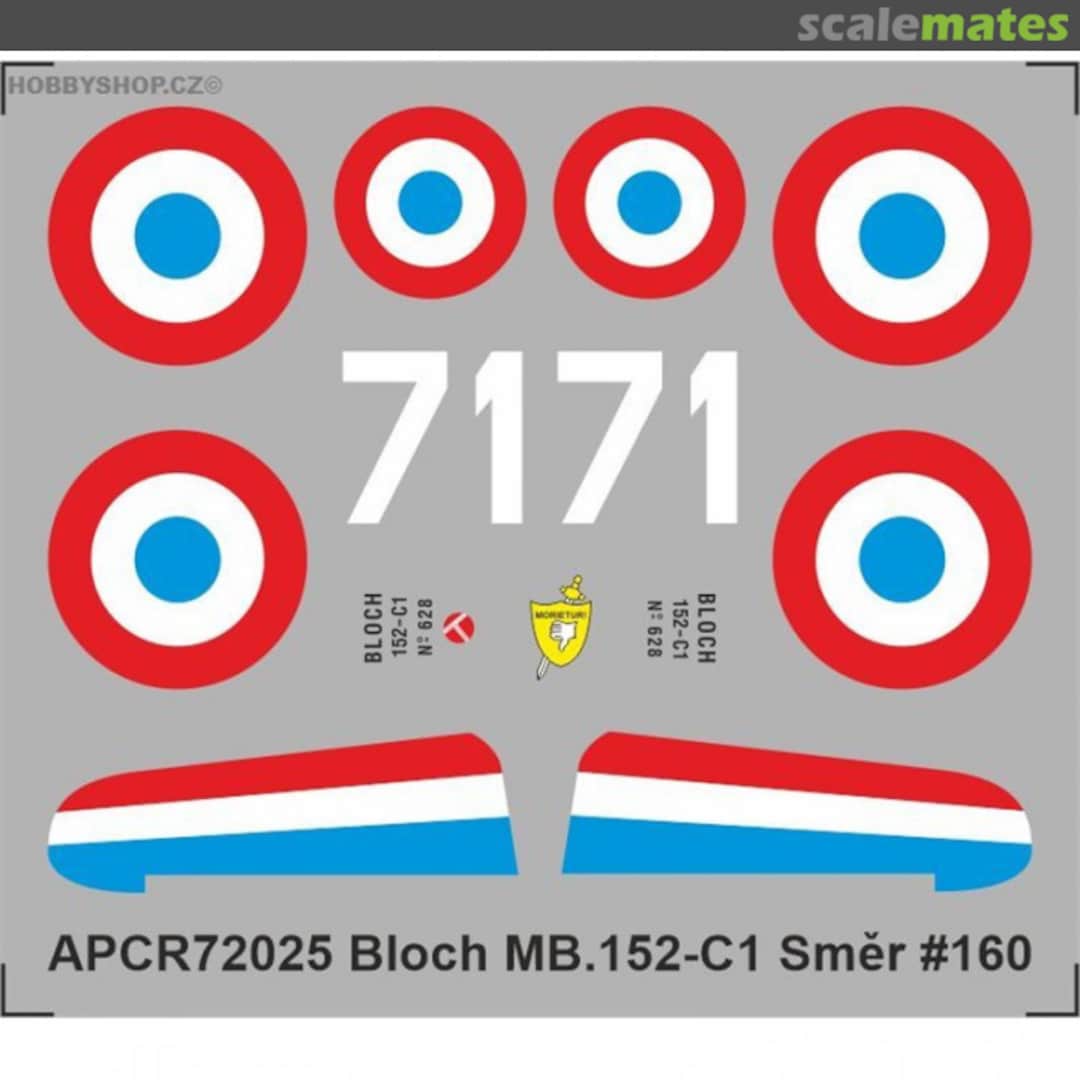 Boxart Bloch MB.152-C1 Smer #160 APCR72025 APC Decals Boxart Bloch MB.152-C1 Smer #160 APCR72025 APC Decals