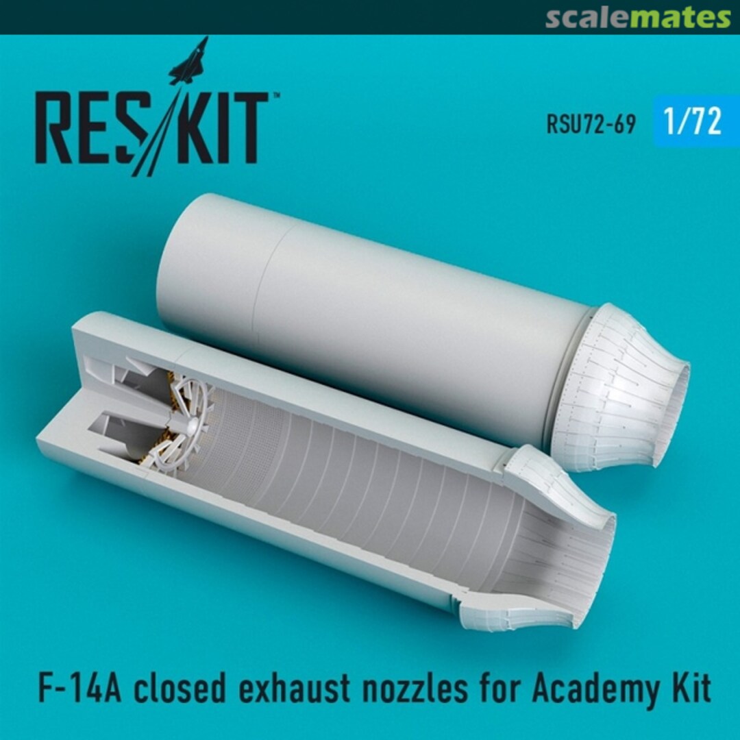 Boxart F-14A - closed exhaust nozzles RSU72-0069 ResKit Boxart F-14A - closed exhaust nozzles RSU72-0069 ResKit