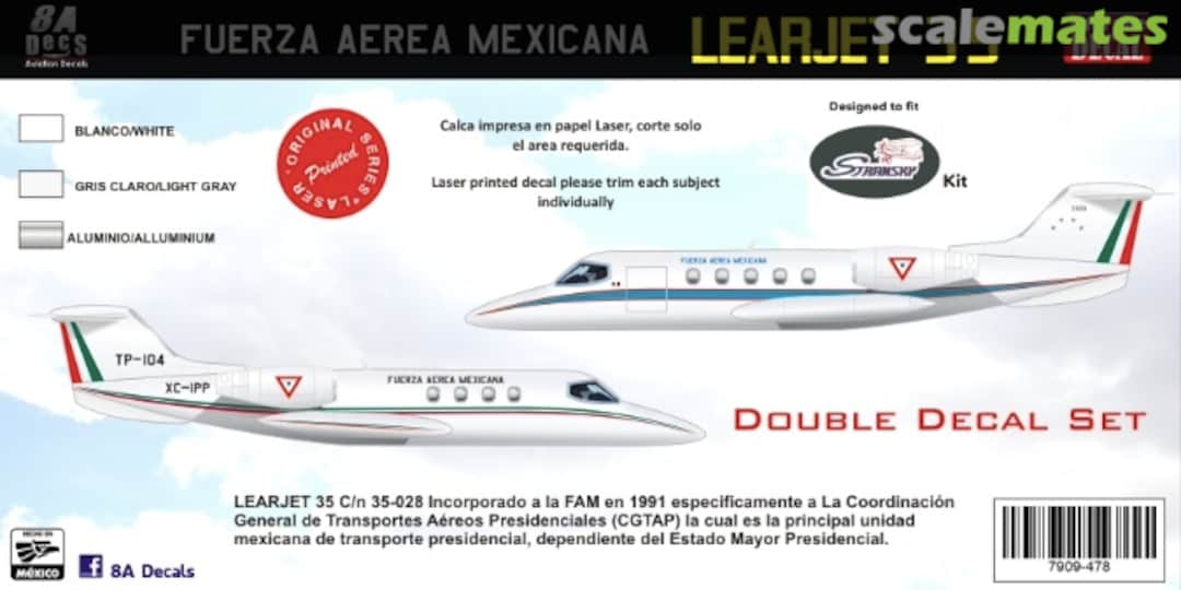Boxart FUERZA AEREA MEXICANA LEARJET DB SET 7909-478-48 8aDecs Boxart FUERZA AEREA MEXICANA LEARJET DB SET 7909-478-48 8aDecs