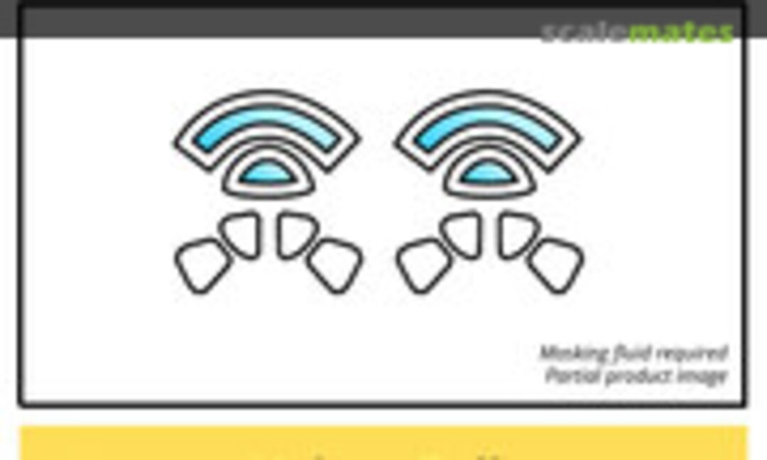 1:72 Bell YFM-1/1A/1B Airacuda Canopy Masks (Kit Masx 72-060V) 72-060V