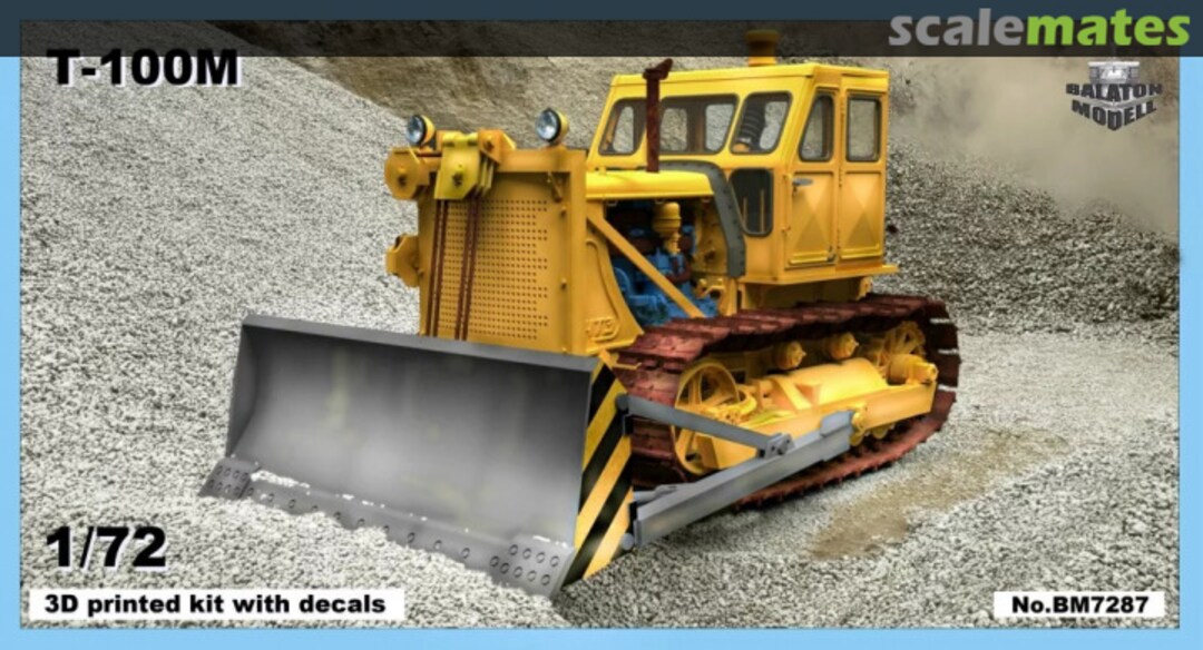 Boxart T-100M bulldozer BM7287 Balaton Modell Boxart T-100M bulldozer BM7287 Balaton Modell