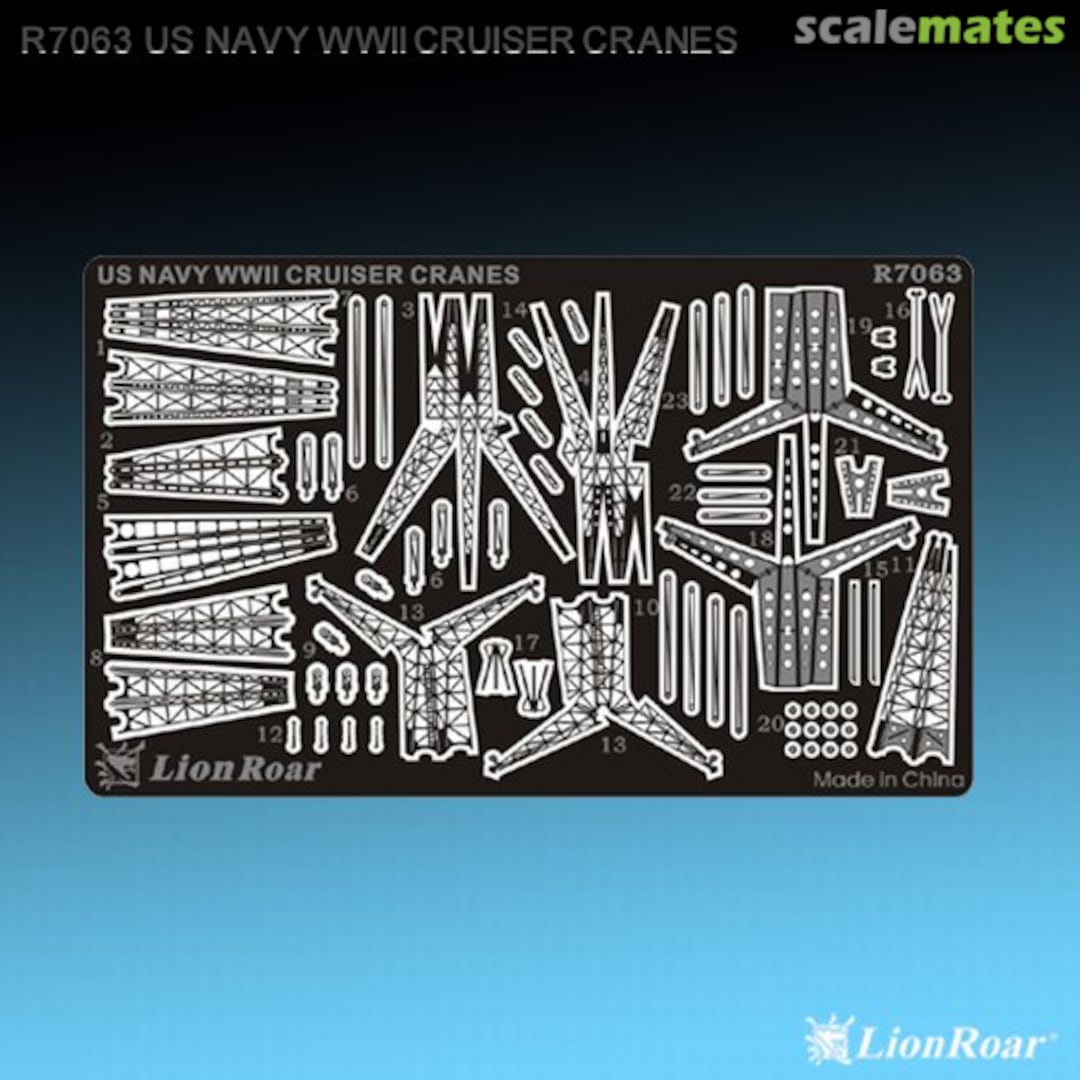 Boxart WWII US Navy Cranes for Cruiser R7063 Lion Roar