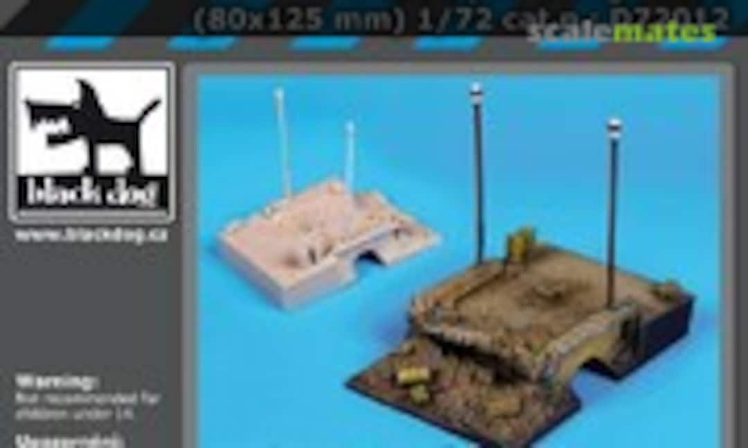 Destroyed bridge base (Black Dog D72012)