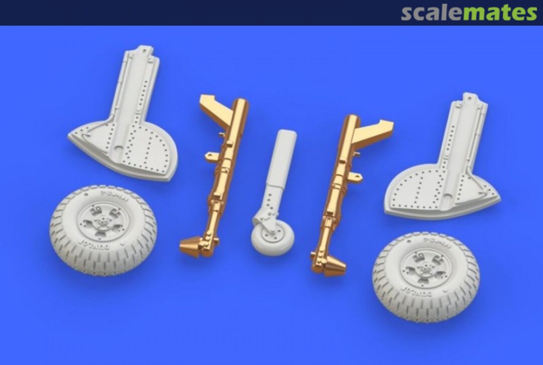 Boxart Spitfire Mk.IX legs Bronze w/ 5 spoke wheels, pattern 672136 Eduard Boxart Spitfire Mk.IX legs Bronze w/ 5 spoke wheels, pattern 672136 Eduard