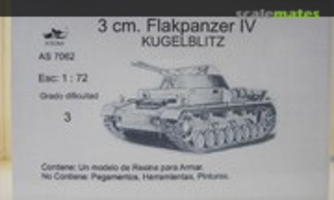 1:72 3 cm. Flakpanzer IV Kugelblitz (AESCALA AS7062)