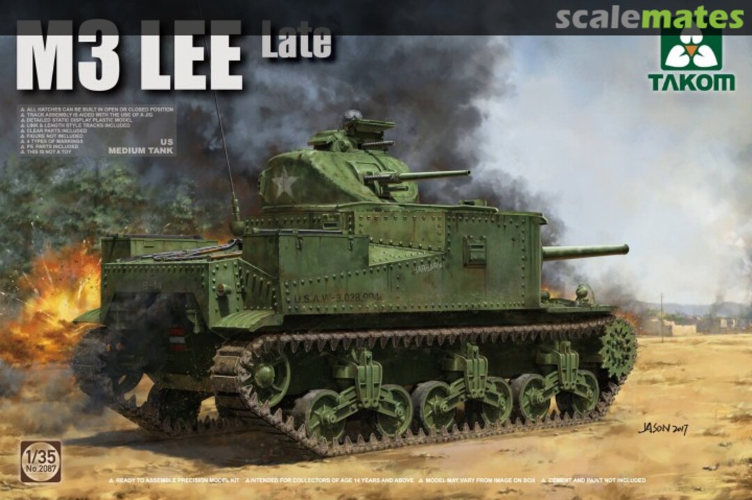 Boxart M3 Lee 2087 Takom Boxart M3 Lee 2087 Takom