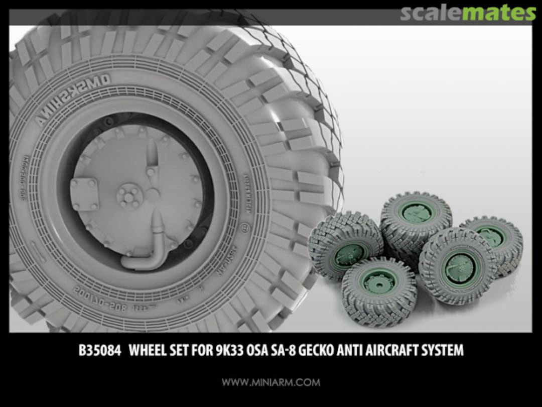 Boxart Wheel set for 9K33 Osa SA-8 Gecko Anti Aircraft system B35084 Miniarm Boxart Wheel set for 9K33 Osa SA-8 Gecko Anti Aircraft system B35084 Miniarm