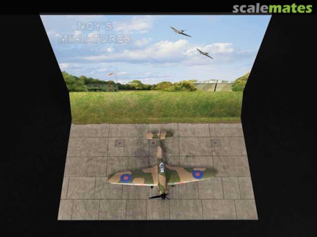Boxart 'Battle of Britain Airfield Set V.2 (Grass Wall) with Bonus 3D Component' 48019 Noy's Miniatures Boxart 'Battle of Britain Airfield Set V.2 (Grass Wall) with Bonus 3D Component' 48019 Noy's Miniatures