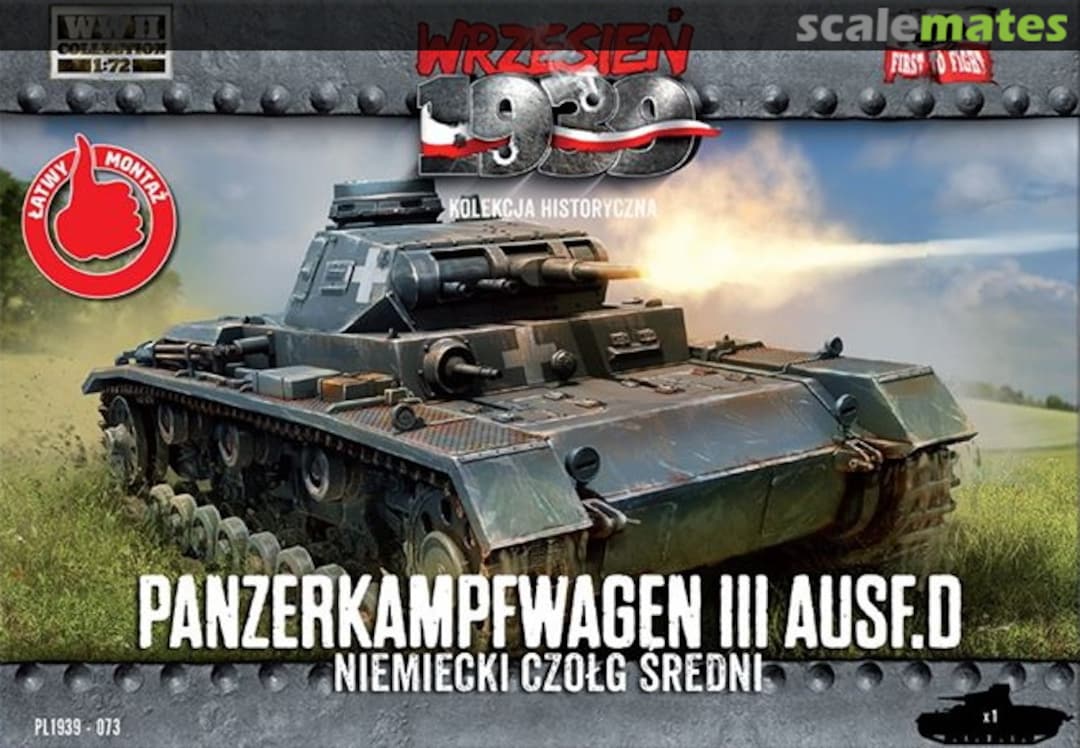 Boxart Panzerkampfwagen III Ausf. D PL1939-073 First to Fight Boxart Panzerkampfwagen III Ausf. D PL1939-073 First to Fight