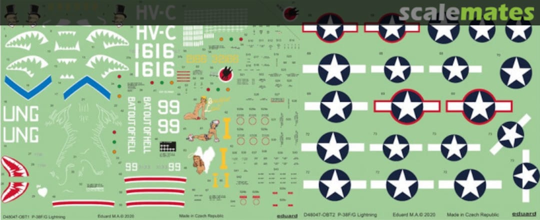 Contents Eduard Decals P-38 F/G D48047 Eduard Contents Eduard Decals P-38 F/G D48047 Eduard