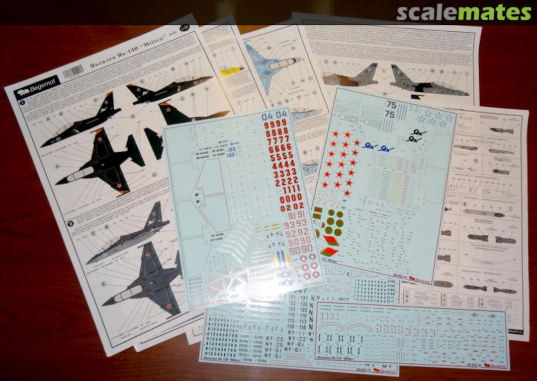 Boxart Yakovlev Yak-130 "Mitten" 48-052 Begemot Boxart Yakovlev Yak-130 "Mitten" 48-052 Begemot